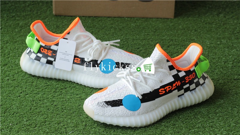 Off White x Adidas Yeezy Boost 350 V2 Custom